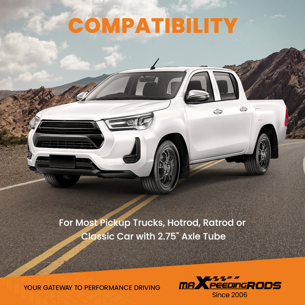 Rear Weld-On 4 Link Air Suspension Kit compatible for Ford F250 compatible for Dodge Ram 1500 2500 Pickup