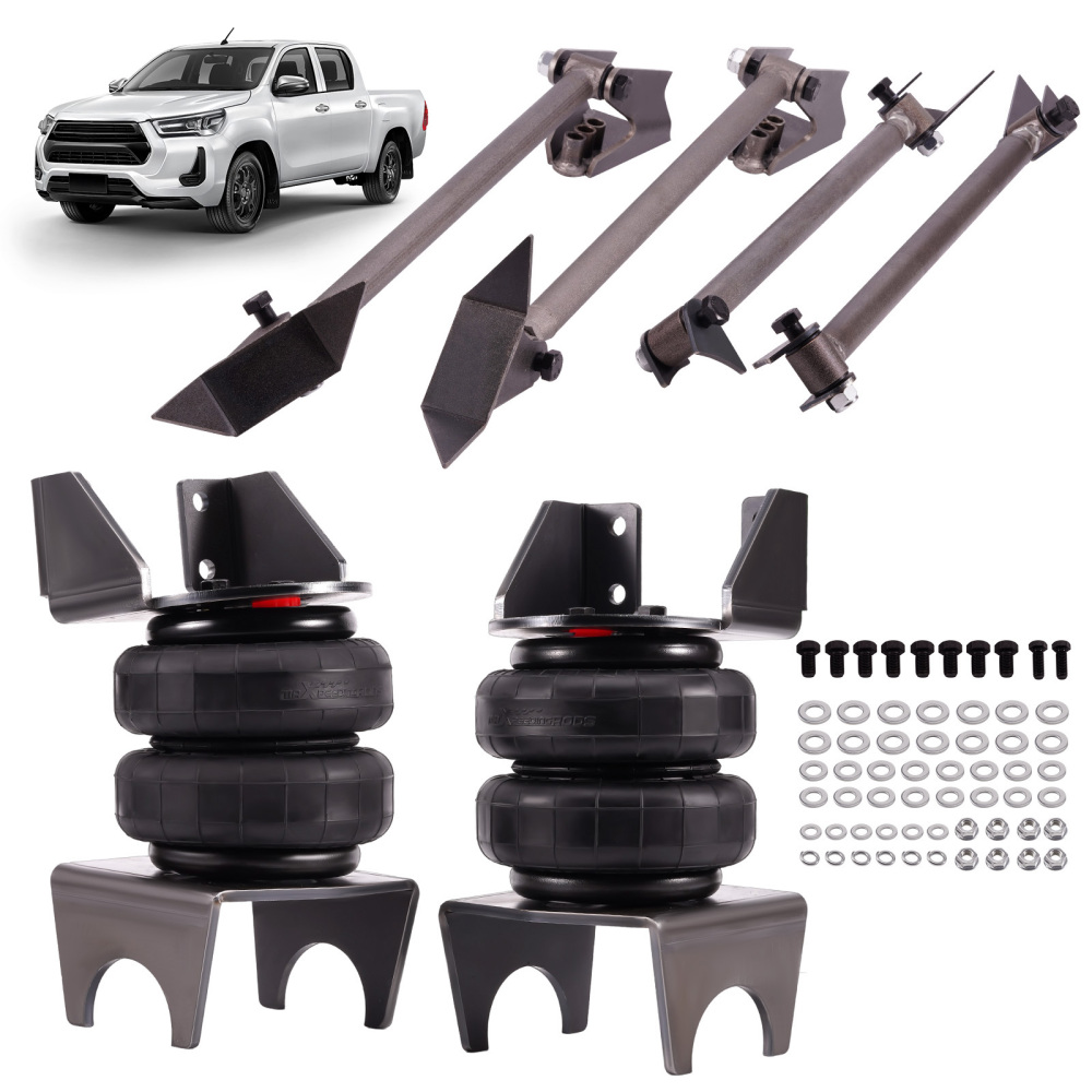 Rear Weld-On 4 Link Air Suspension Kit compatible for Ford F250 compatible for Dodge Ram 1500 2500 Pickup