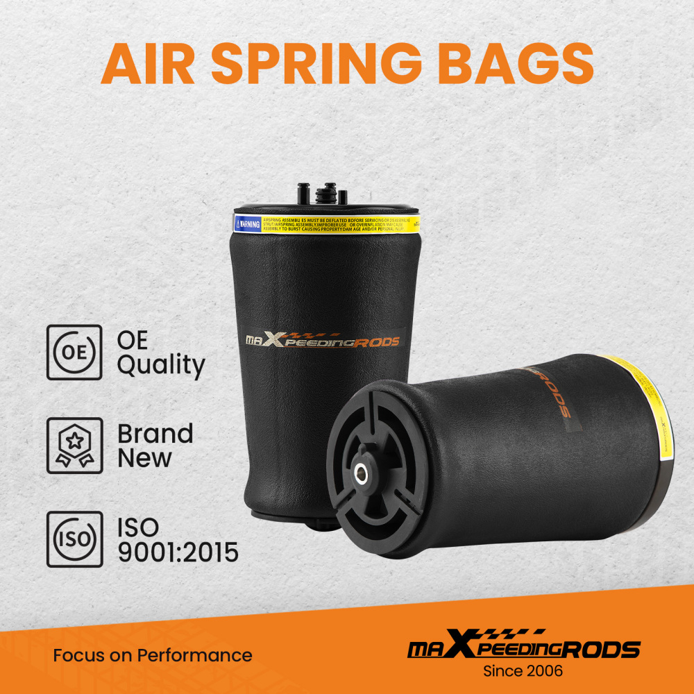 2x Rear Air Ride Suspension Air Spring Bag Bags compatible for BMW 5 Series E39 37121094613