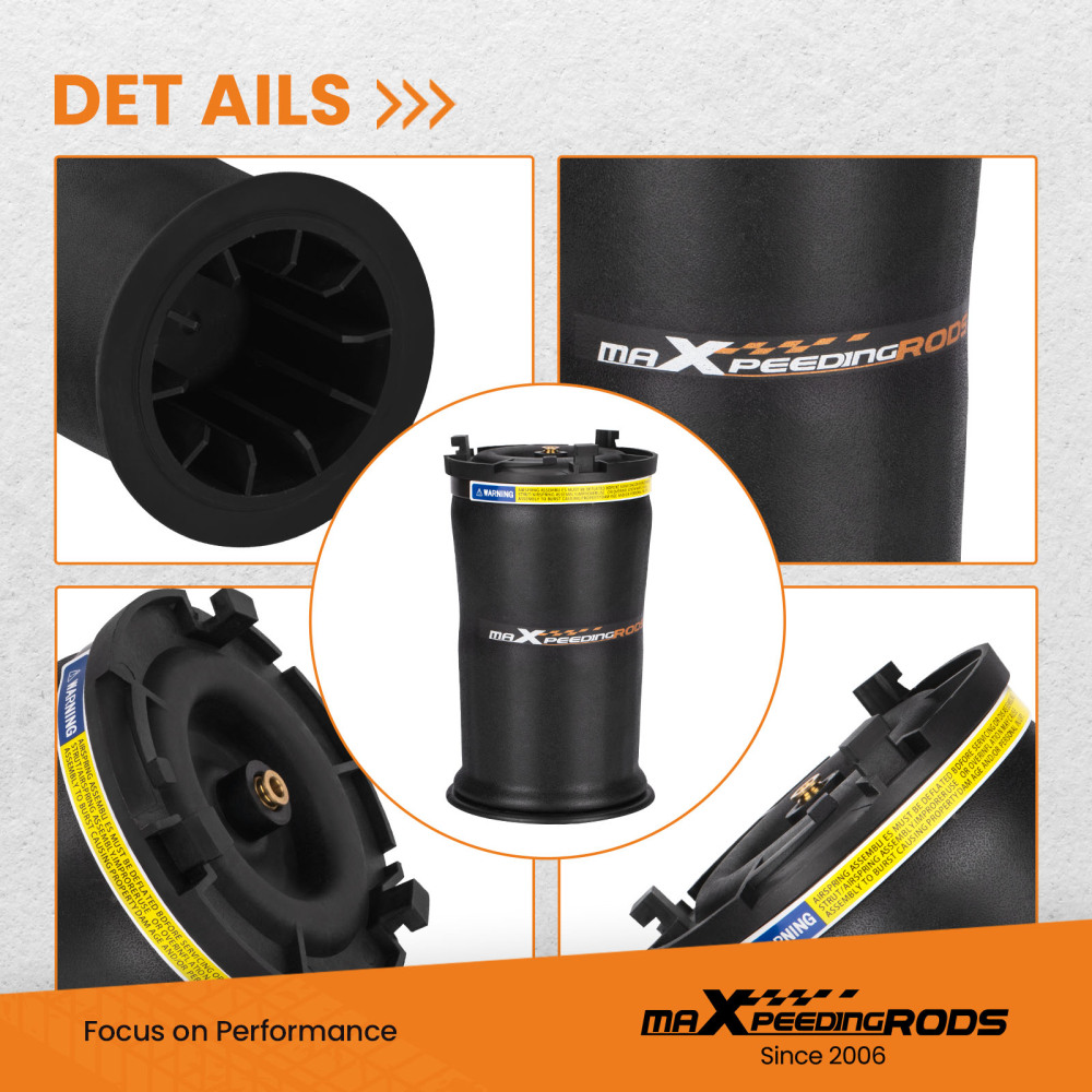 Rear Left/Right Air Shock Suspension Bellows compatible for Hummer H2 2003-2009