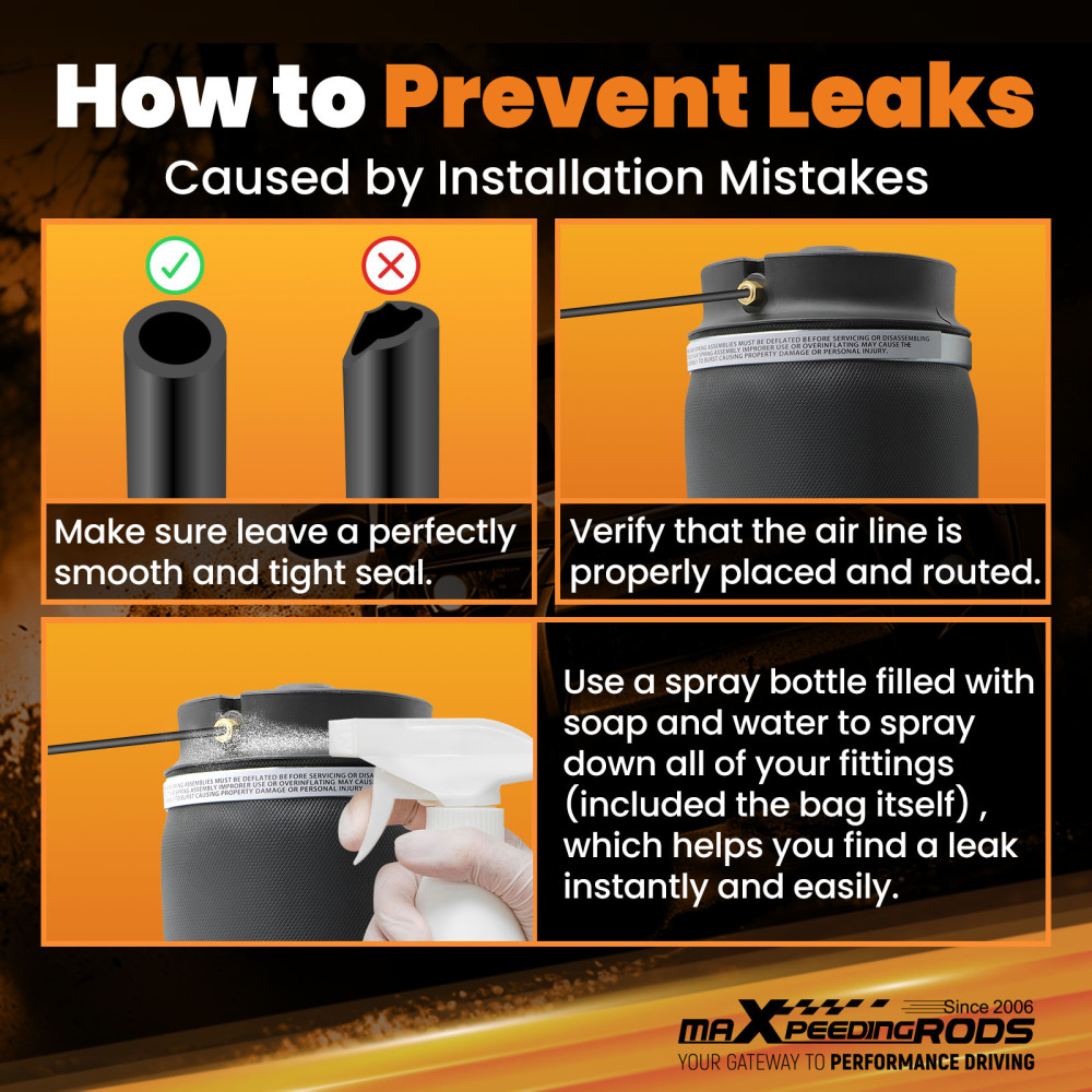 Compatible for Mercedes GL450 X164 ML350 1643200625 Airmatic Suspension Bag Shock Pair Rear 