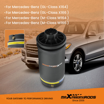 Compatible for Mercedes GL450 X164 ML350 1643200625 Airmatic Suspension Bag Shock Pair Rear