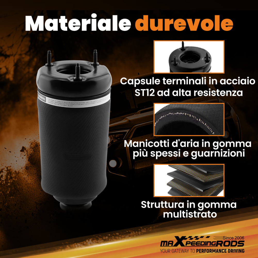 2x Aria Sospensconi Molla Borsa Anteriore compatibile per Mercedes GL M W164 X164 1643206013