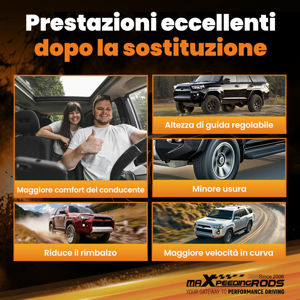 2x Aria Sospensconi Molla Borsa Anteriore compatibile per Mercedes GL M W164 X164 1643206013