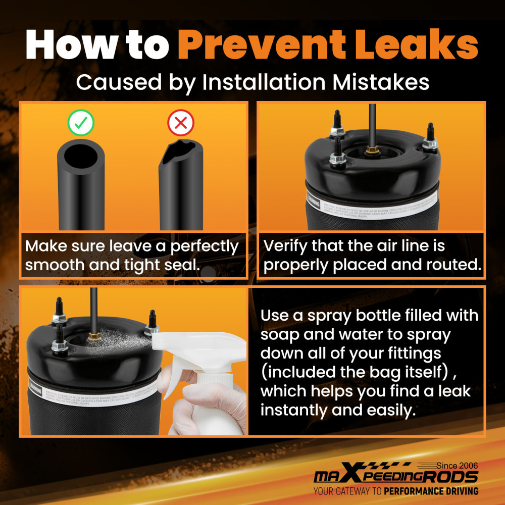 Compatible for Mercedes-Benz GL350 ML320 X164 W164 2005-2012 Pair Front Air Spring Suspension Bags 