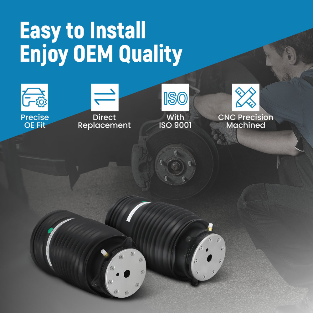 Pair Rear Air Suspension Spring Bag compatible for Mercedes W205 C205 a205 S213 2014-2023