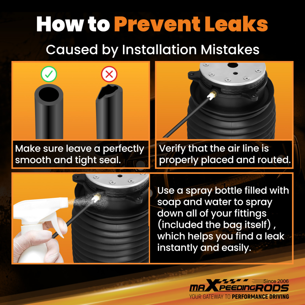 Rear Pair Air Suspension Spring Bag compatible for Mercedes C-Class W205 EQC400 2014-2023