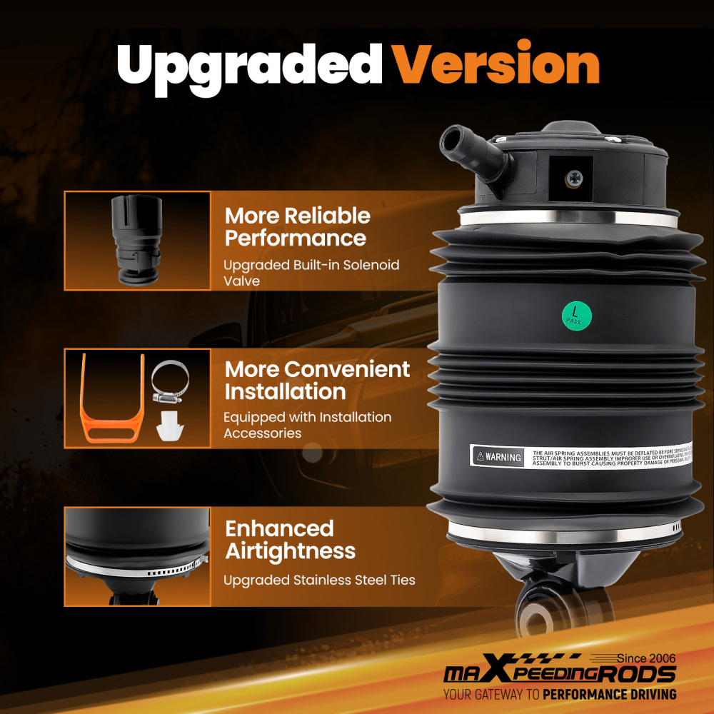 Rear Left Air Suspension Spring Bag compatible for Mercedes EClass W211 CLS-Class W219 3Pin