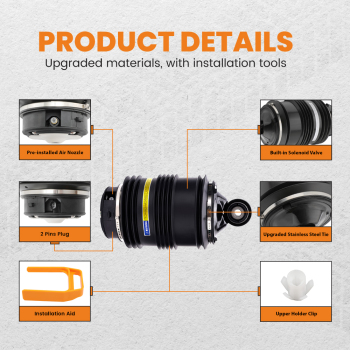 2pc Air Suspension bag Rear L / R compatible for Mercedes E-Class S211 T-Model 2 Pins