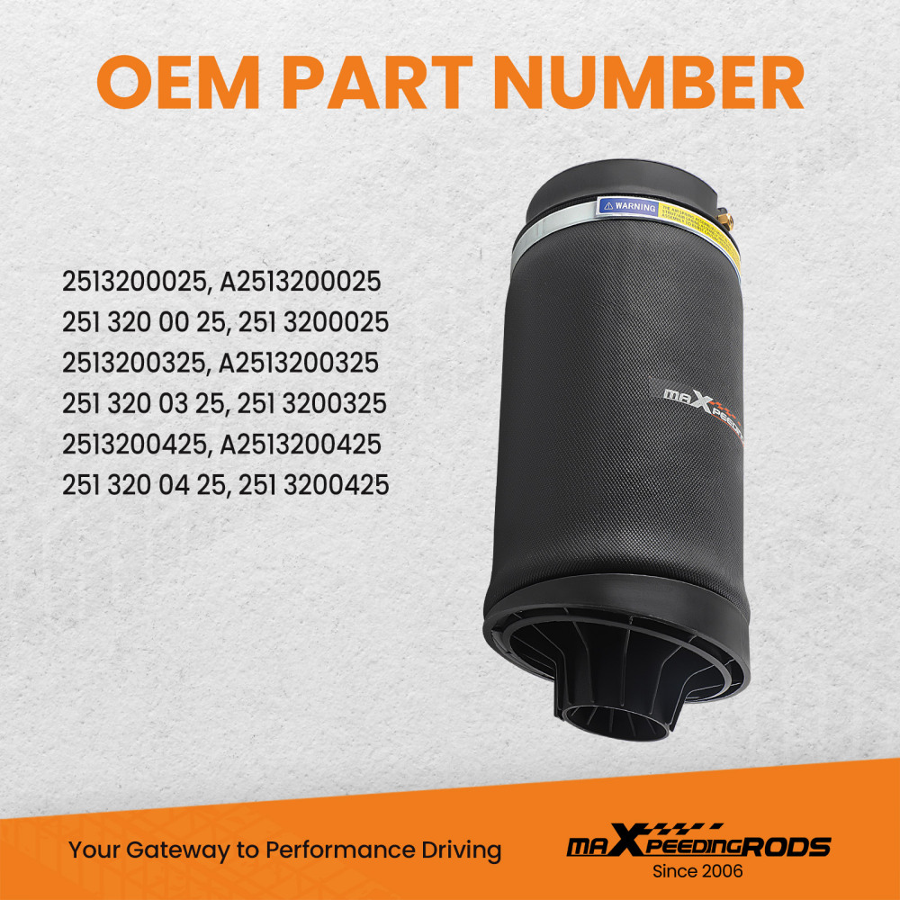 Rear Air Suspension Bag ford Mercedes-benz W251 V251 2513200025