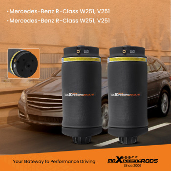 Rear Suspension Air Spring Bags Pair compatible for Mercedes W2512006-11 2513200425