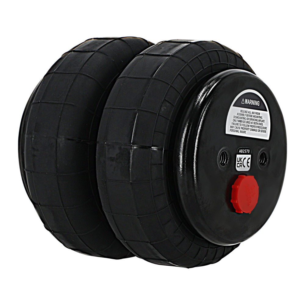 4x Air Lift Spring Bag Shock Strut 2500 lbs Suspension two Bellows 1/2npt port