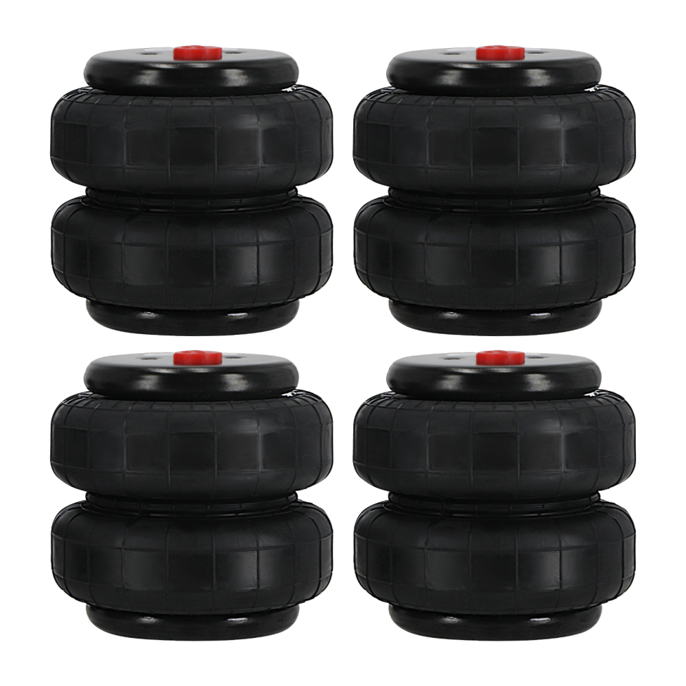 4x Air Lift Spring Bag Shock Strut 2500 lbs Suspension two Bellows 1/2npt port