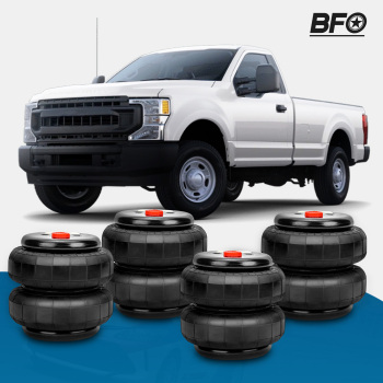 4x Universal Air Suspension Bags Air Sleeve Bag 1/2npt Single Port 2500lbs