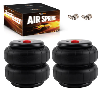 2 Packs Air Ride Suspension Bag Standard 2500 lb 1/2npt Single Port Heavy Duty
