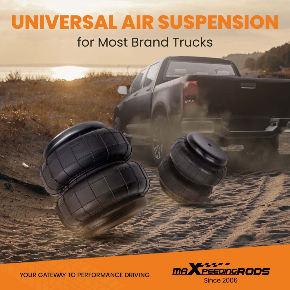 Standard pneumatic air Suspension pair 2500 lb 1/2 