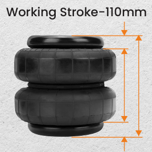 Standard pneumatic air Suspension pair 2500 lb 1/2 