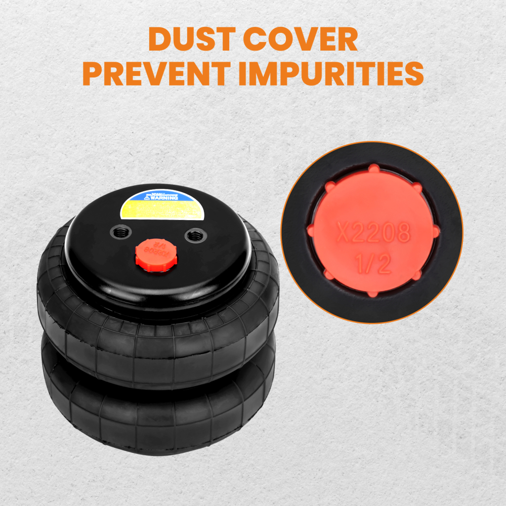 Standard pneumatic air Suspension pair 2500 lb 1/2 