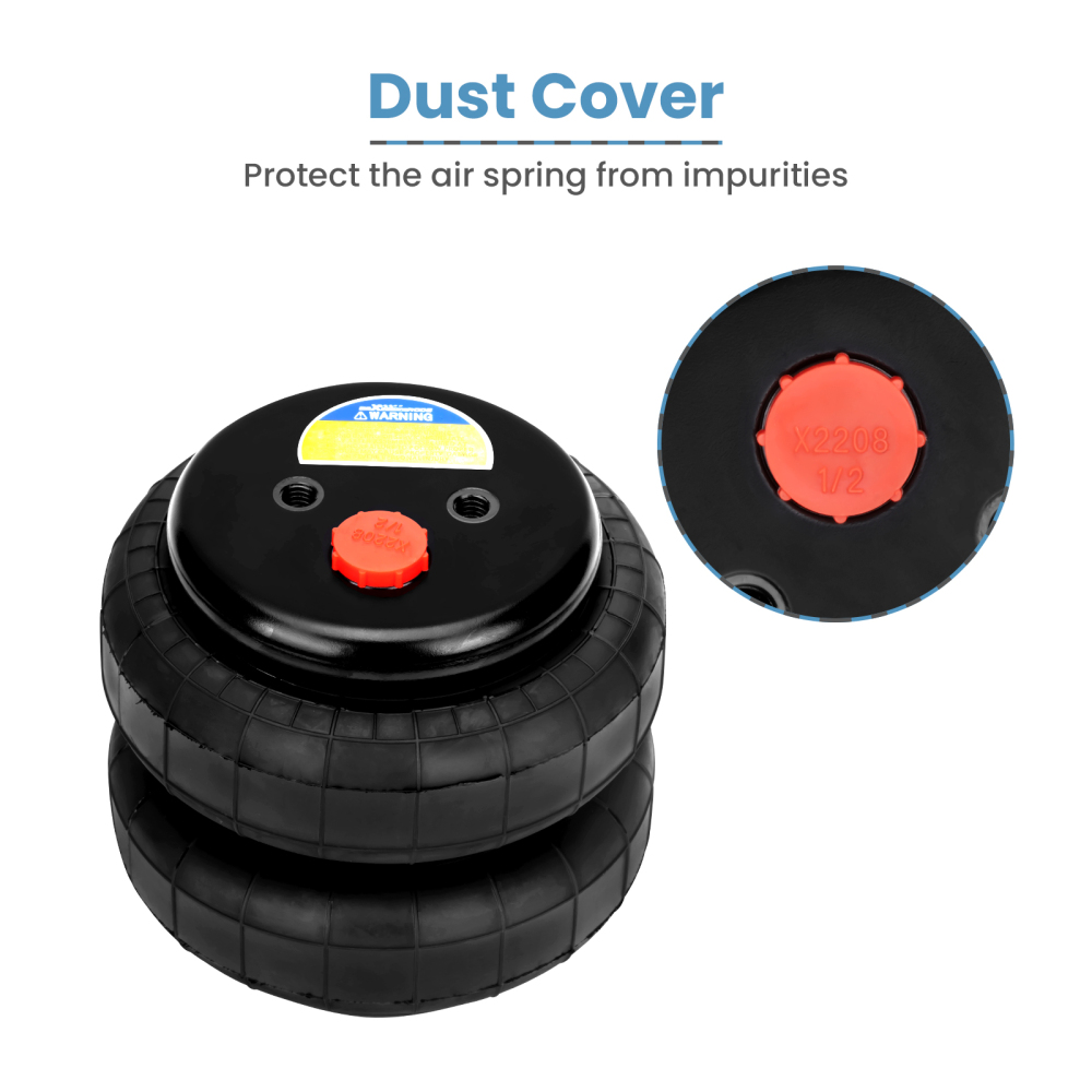 Standard pneumatic air Suspension pair 2500 lb 1/2 