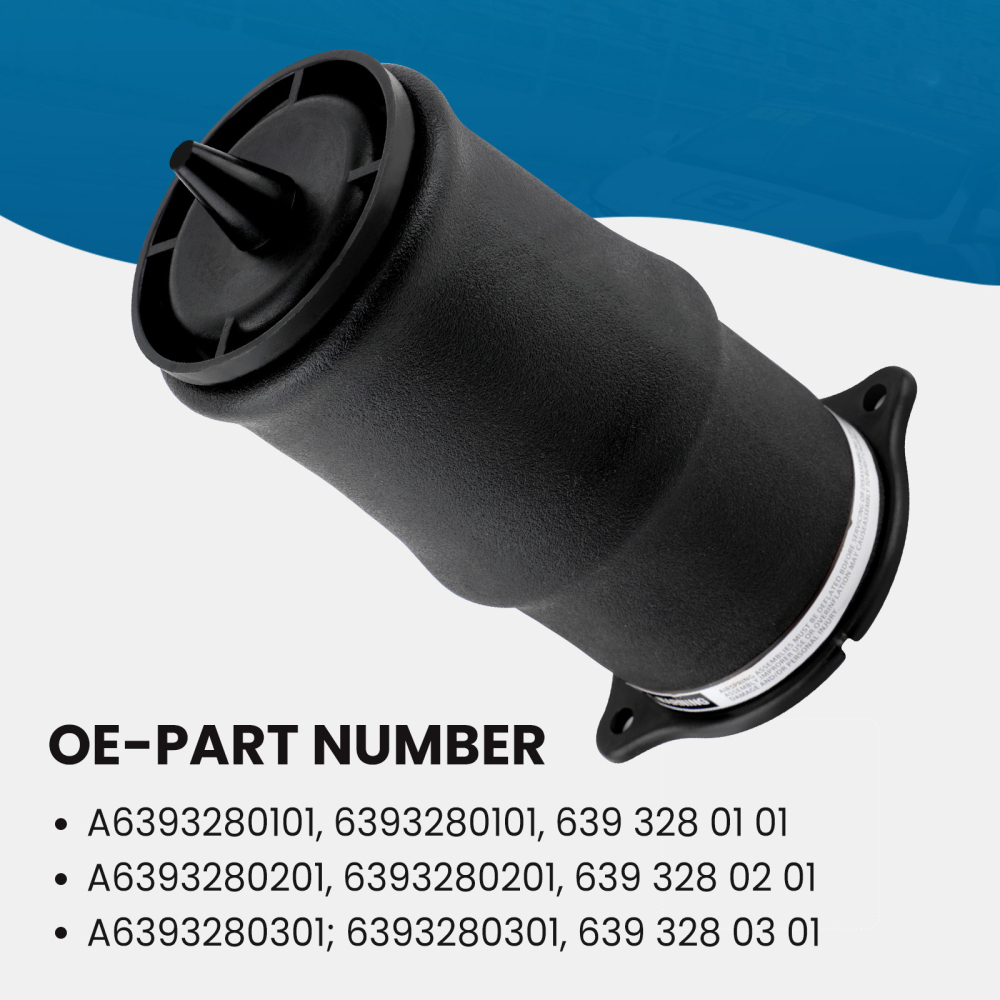 Rear Air Suspension Air Spring Bag compatible for Mercedes Vito Viano W639 03-14 6393280101