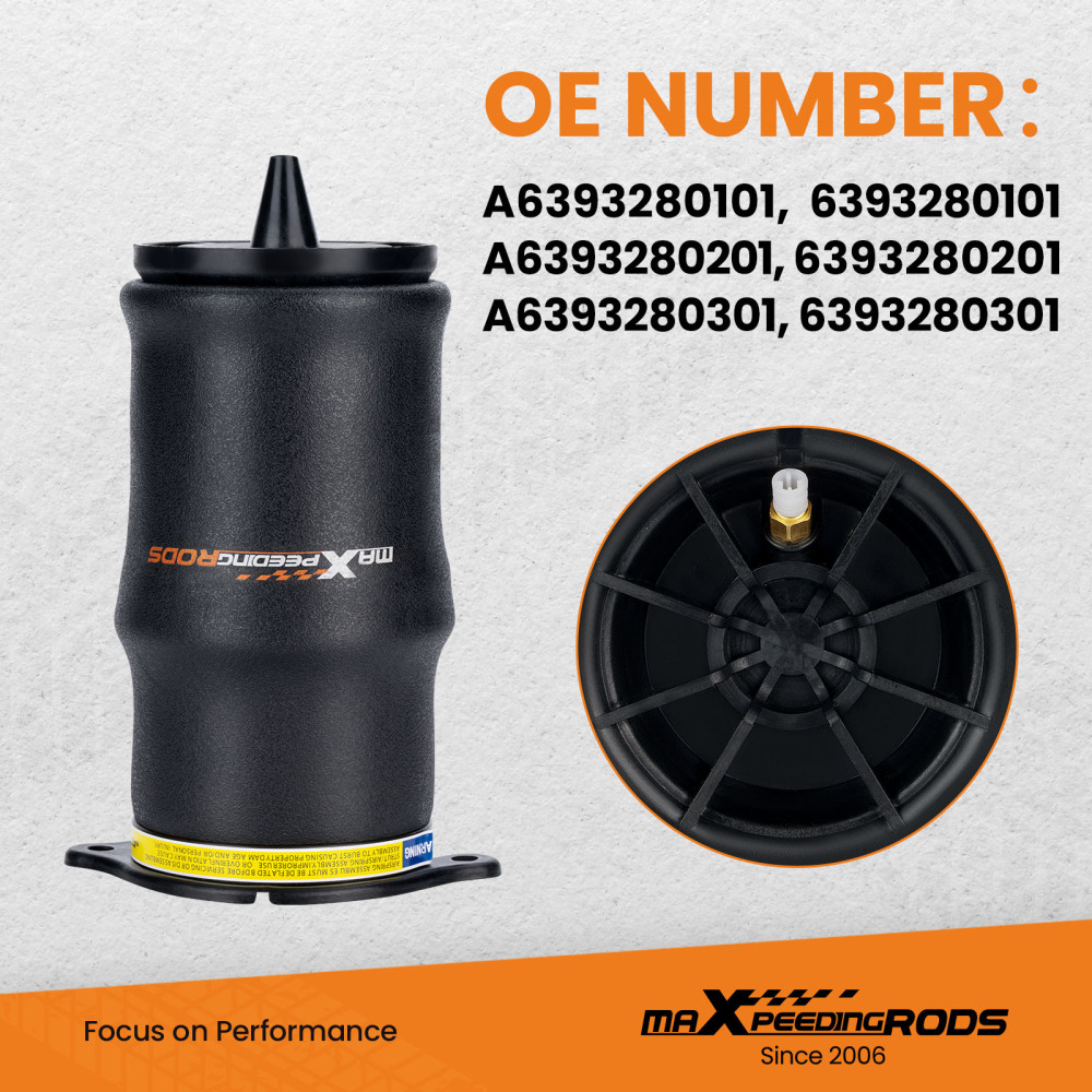Compatible for Mercedes V Class Viano W639 Rear Air Ride Spring Bag Air Suspension Bellows