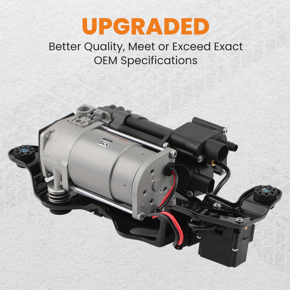 Air Suspension Compressor Pump2X Rear Air Spring Bags compatible for BMW X5 F15 X6 F16