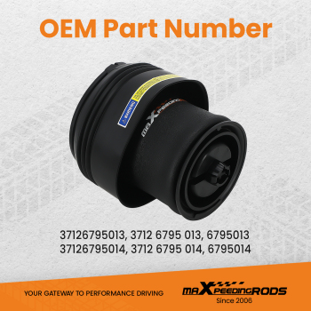Borsa sospensione pneumatica posteriore compatibile per BMW X5 X6 F15 F16 37126795013