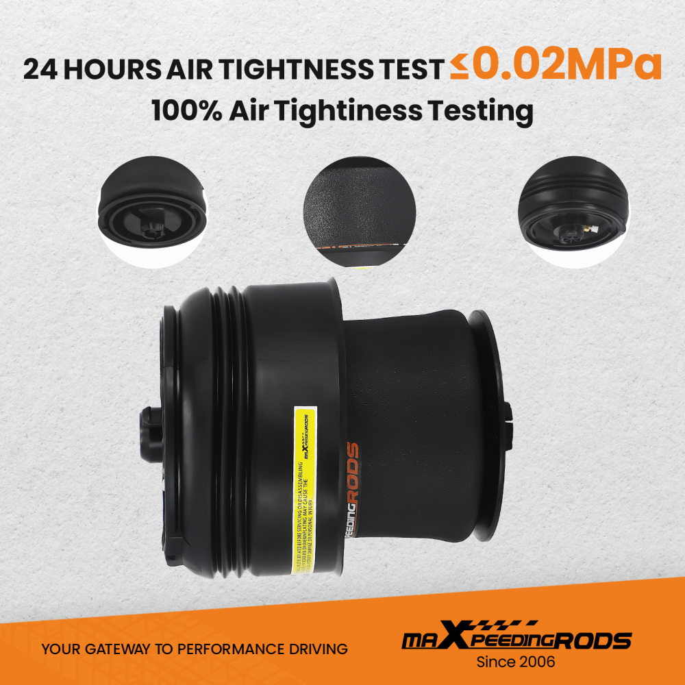 Air Suspension Compressor + Pair Rear Spring Bag compatible for BMW X5 F15 X6 F16 2013-2019