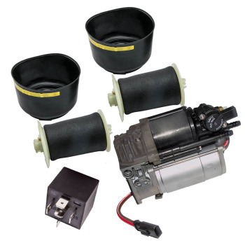 2x Ressort pneumatique arrière compatible pour BMW 5 E61 + 1x Compresseur pompe 37206875176