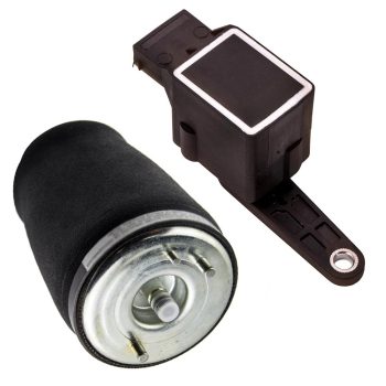 Rear L 2x Air Strut Spring Bag Height Level Sensor compatible for BMW 5 Series 37121094613