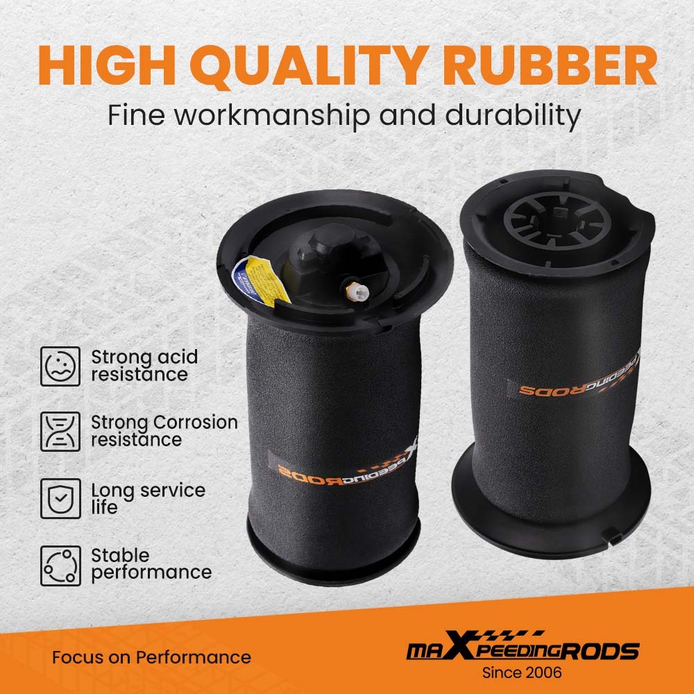 Pair compatible for BMW 5 S E60 E61 03-10 Rear Air Suspension Air Spring Bag 37126765602