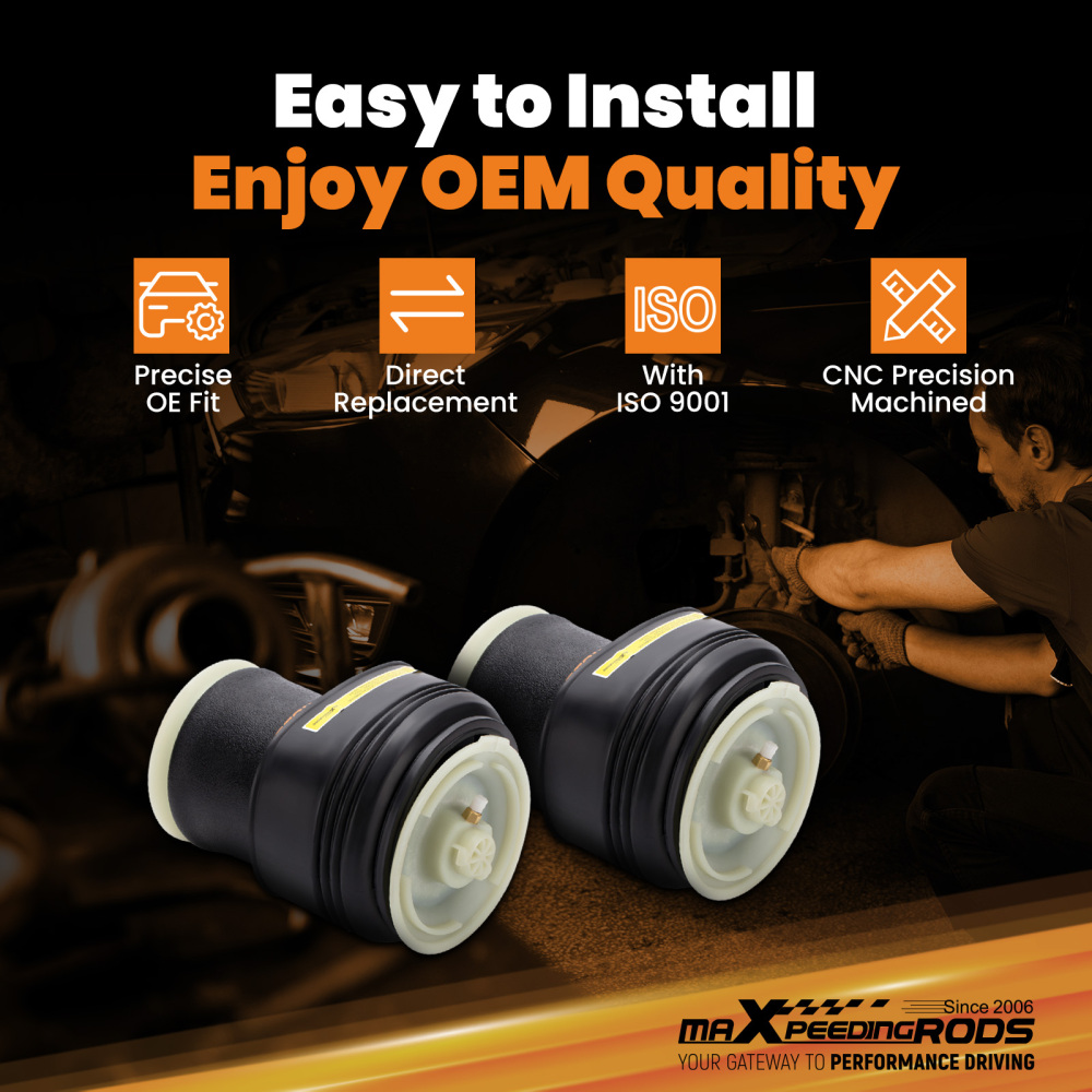 2pcs Sospensioni Pneumatiche Molla Aria Molla Soffietto Posteriore compatibile per BMW E70