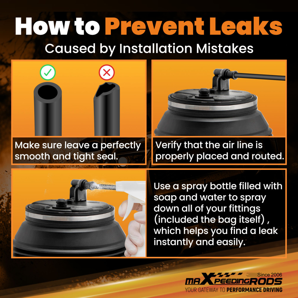 Set of 2 Rear L/R Air Suspension Bag compatible for Lexus GX470 compatible for Toyota 4Runner 4809035011