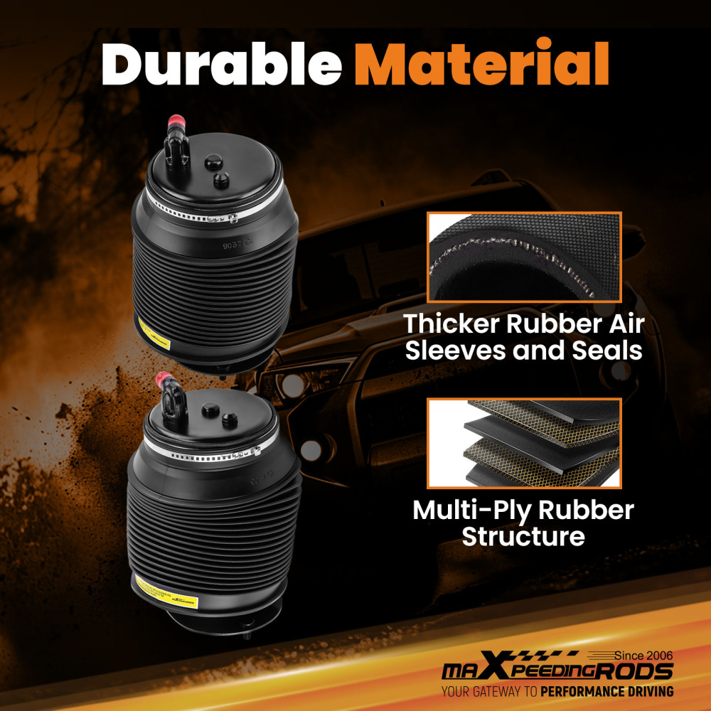 Pair Rear Air Spring Bags compatible for Toyota Landcruiser Prado J150 KDJ150 2009-2024