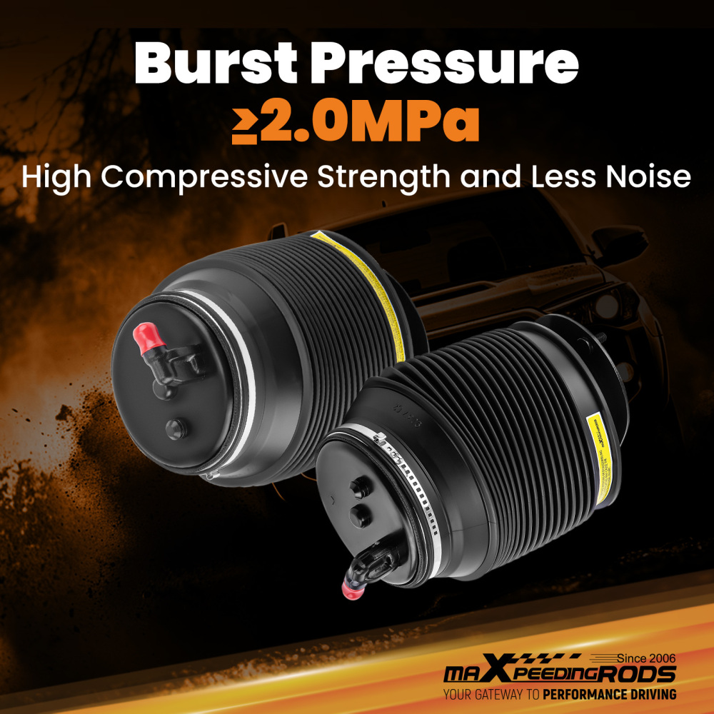 Pair Rear Air Spring Bags compatible for Toyota Landcruiser Prado J150 KDJ150 2009-2024