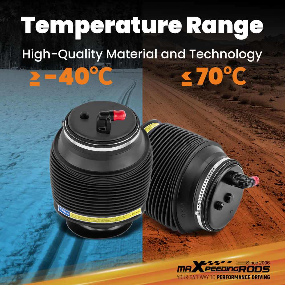 Pair Rear Air Spring Bags compatible for Toyota Landcruiser Prado J150 KDJ150 2009-2024