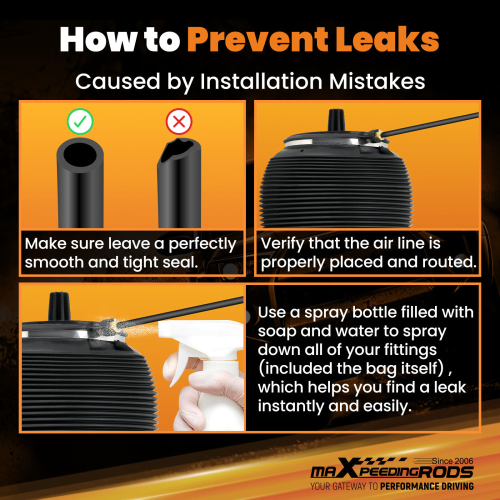 Rear Air Spring Bag compatible for Audi A6 Allroad Quattro C6 4F 07- 11 Left and Right Side