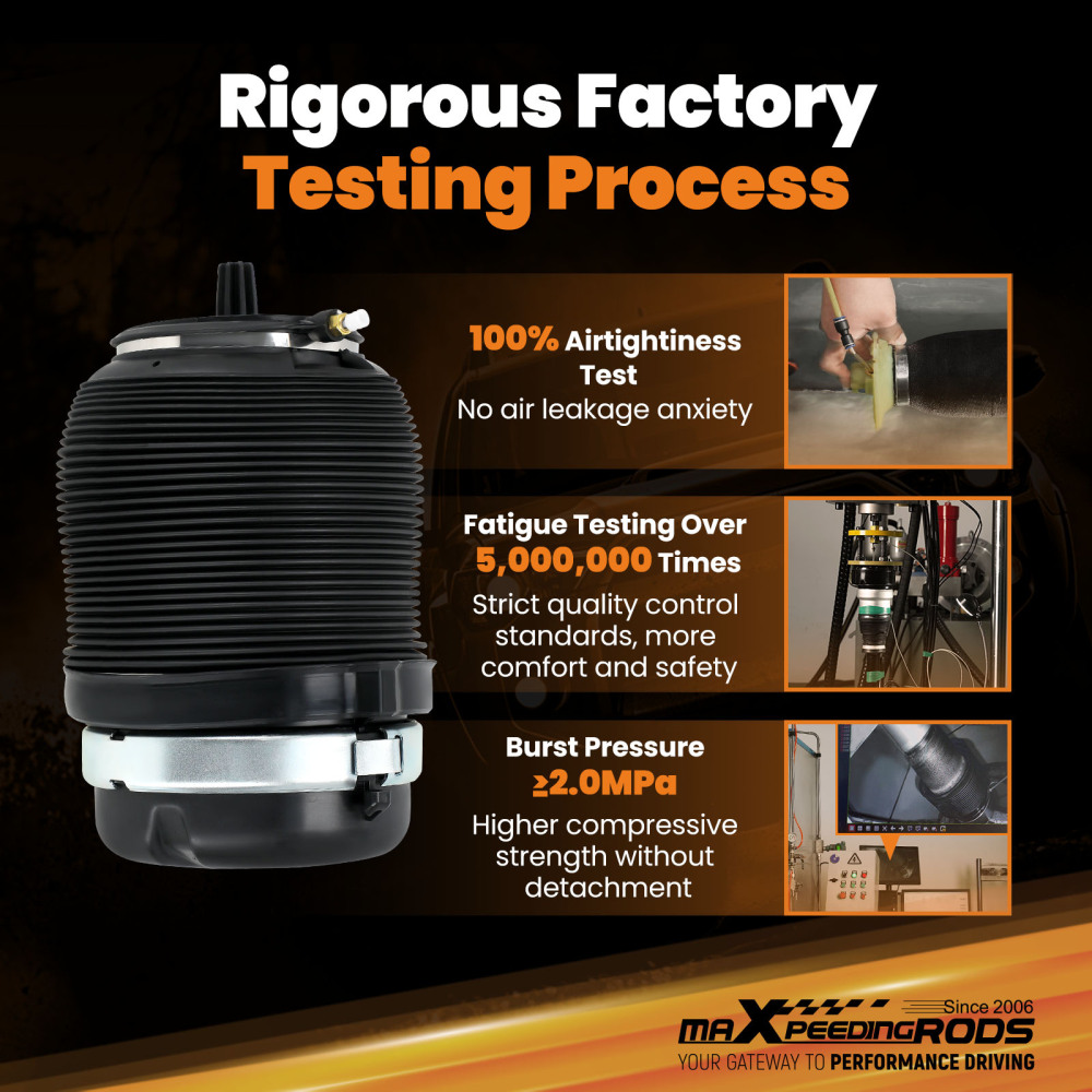 Rear Air Spring Bag compatible for Audi A6 Allroad Quattro C6 4F 07- 11 Left and Right Side