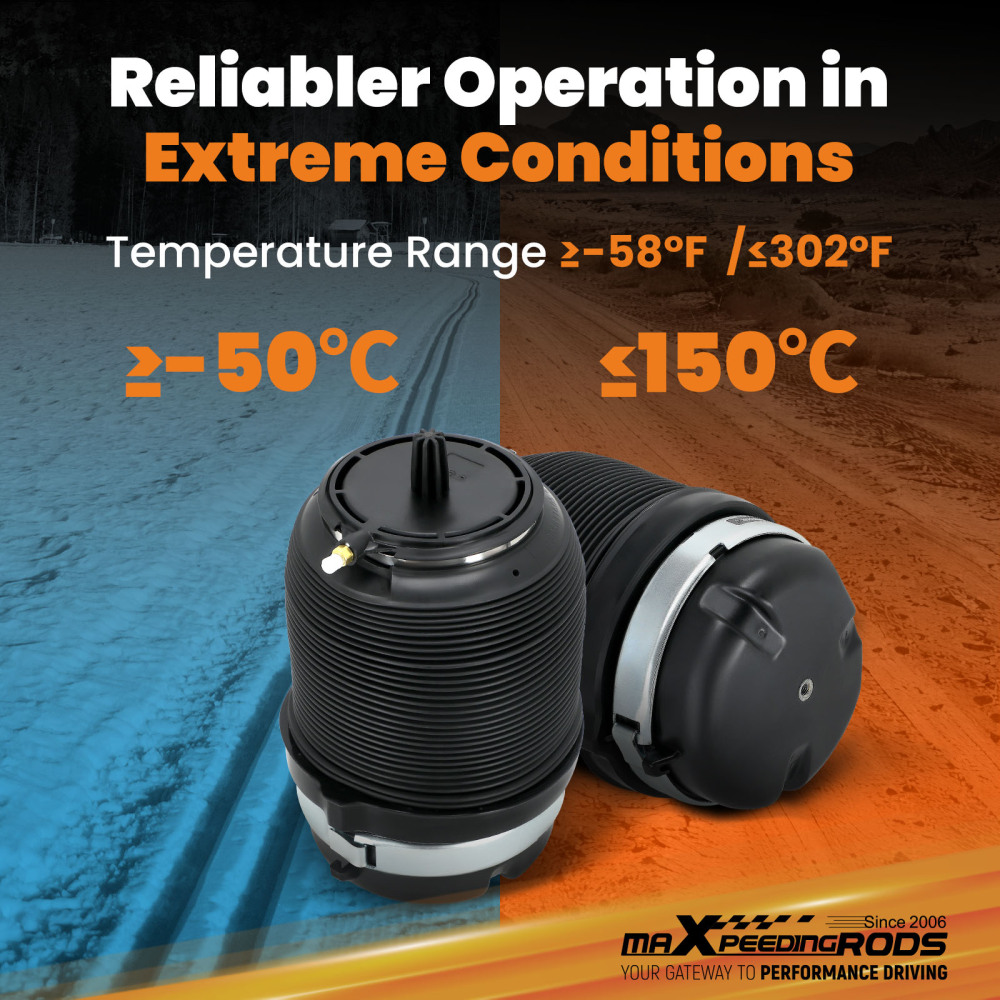 Rear Air Spring Bag compatible for Audi A6 Allroad Quattro C6 4F 07- 11 Left and Right Side