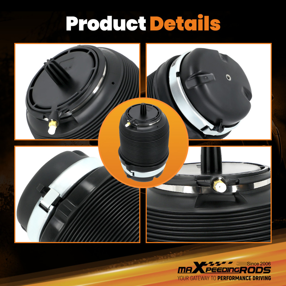 Rear Air Spring Bag compatible for Audi A6 Allroad Quattro C6 4F 07- 11 Left and Right Side