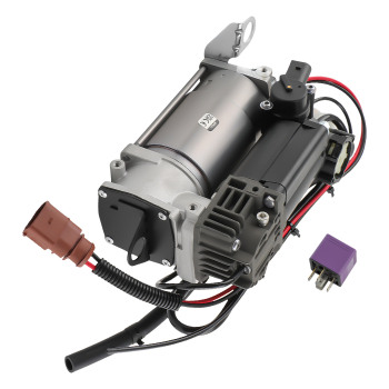 Paire de suspension pneumatique arrière + compresseur compatible pour Audi A6 4F C6