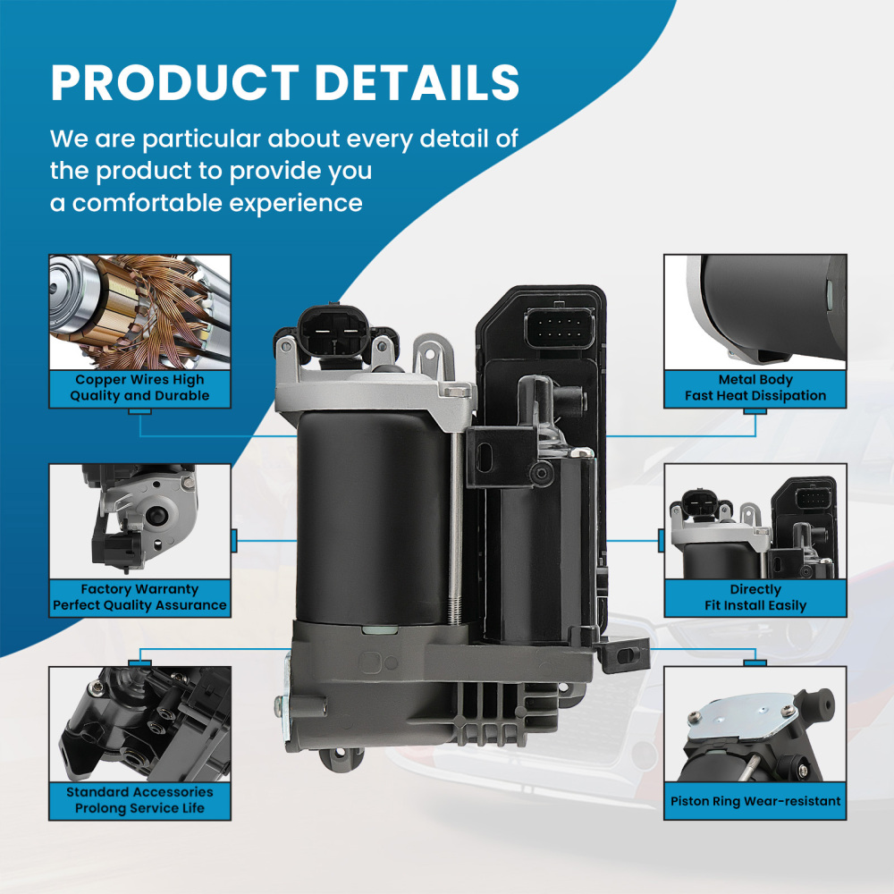 Compresseur de sac de suspension pneumatique compatible pour Citroën C4 Grand Picasso 06-13