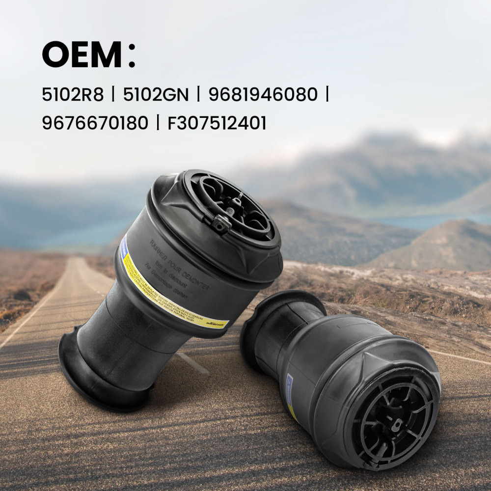 Pair Air Suspension Bellows Bag compatible for Citroen Picasso C4 5102.R8 9681946080