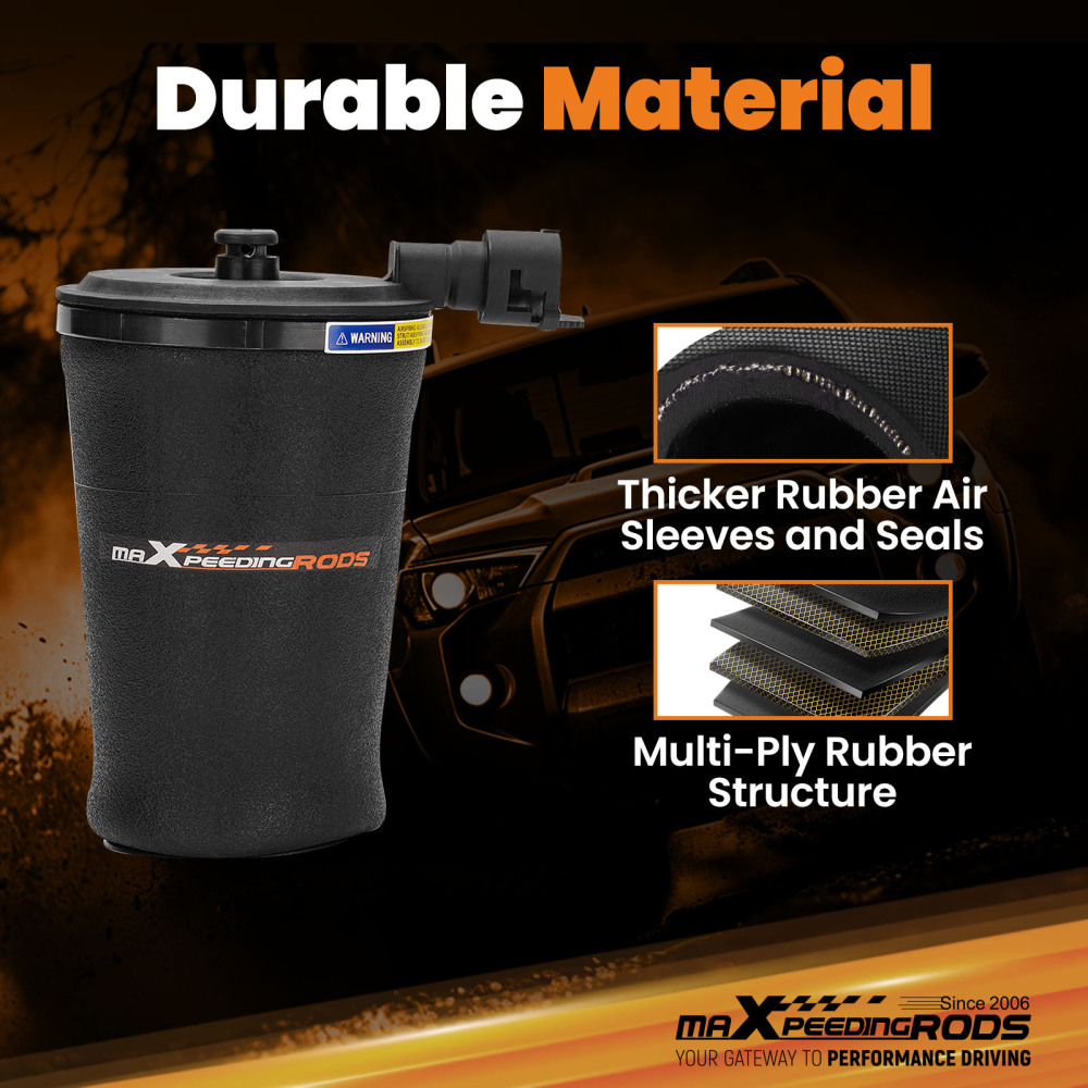 Pair Air Shock Suspension Bag Rear Left Right compatible for Lincoln Town Car 1989 - 2010