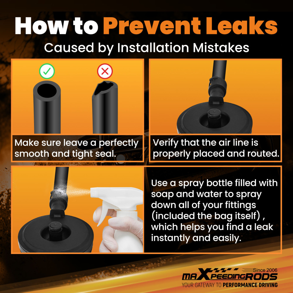 Pair Air Shock Suspension Bag Rear Left Right compatible for Lincoln Town Car 1989 - 2010