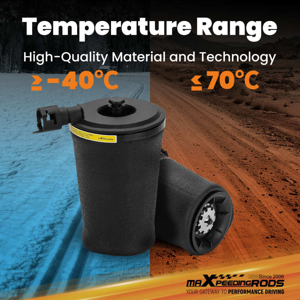 Pair Air Shock Suspension Bag Rear Left Right compatible for Lincoln Town Car 1989 - 2010