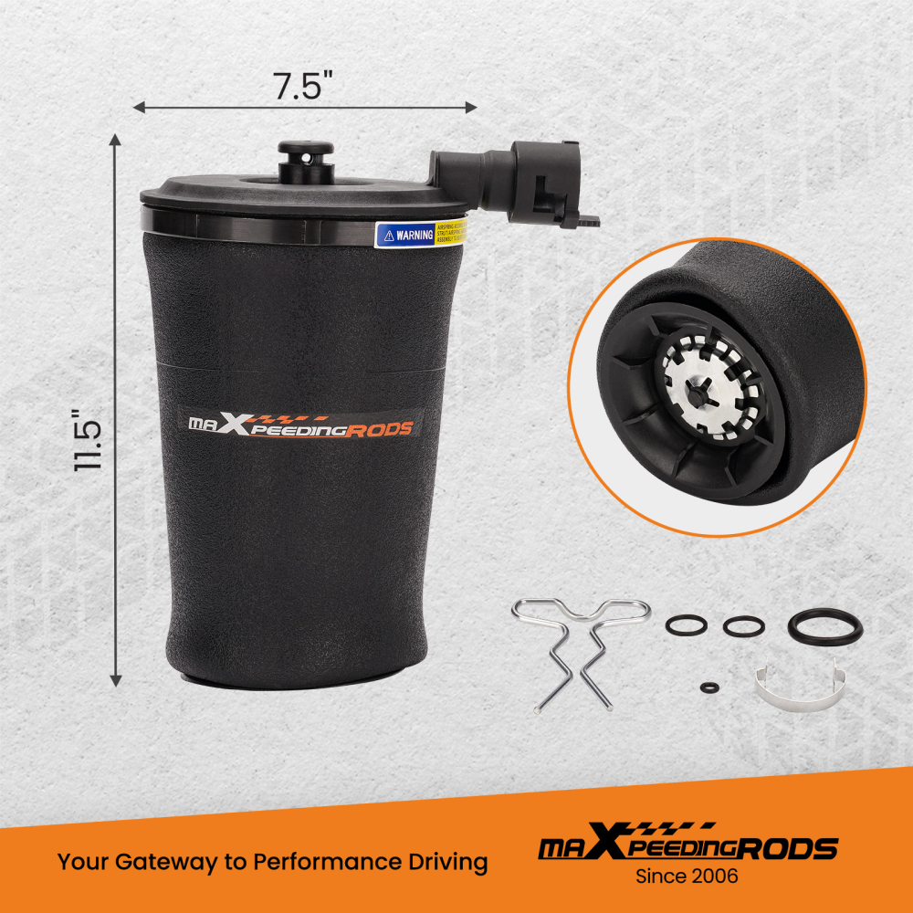 Pair Air Shock Suspension Bag Rear Left Right compatible for Lincoln Town Car 1989 - 2010