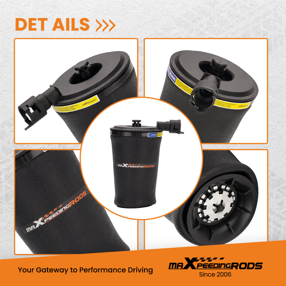 Pair Air Shock Suspension Bag Rear Left Right compatible for Lincoln Town Car 1989 - 2010