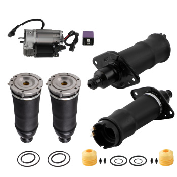 4x Avant Arriere Air Pneumatique amortisseur+ 1x pompe compatible pour Audi A6 4B C5 1.8 NEW