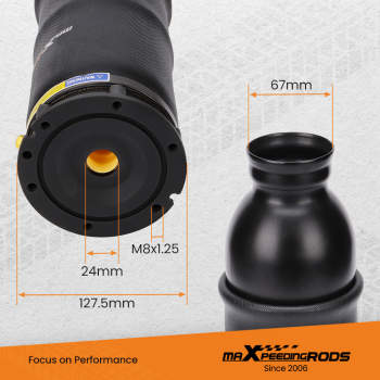 2x Front Air Suspension Air Spring Bellow compatible for Audi A6 C5 4B Allroad Quattro 4Z7616051